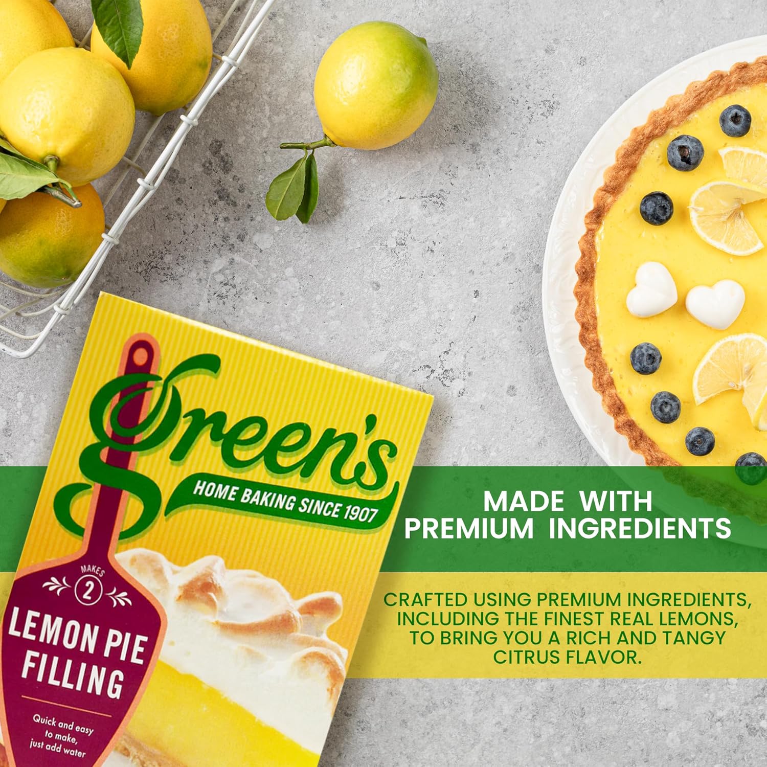 Green's Lemon Pie Filling - Twin Pack - Pack of 6 (280g)-5