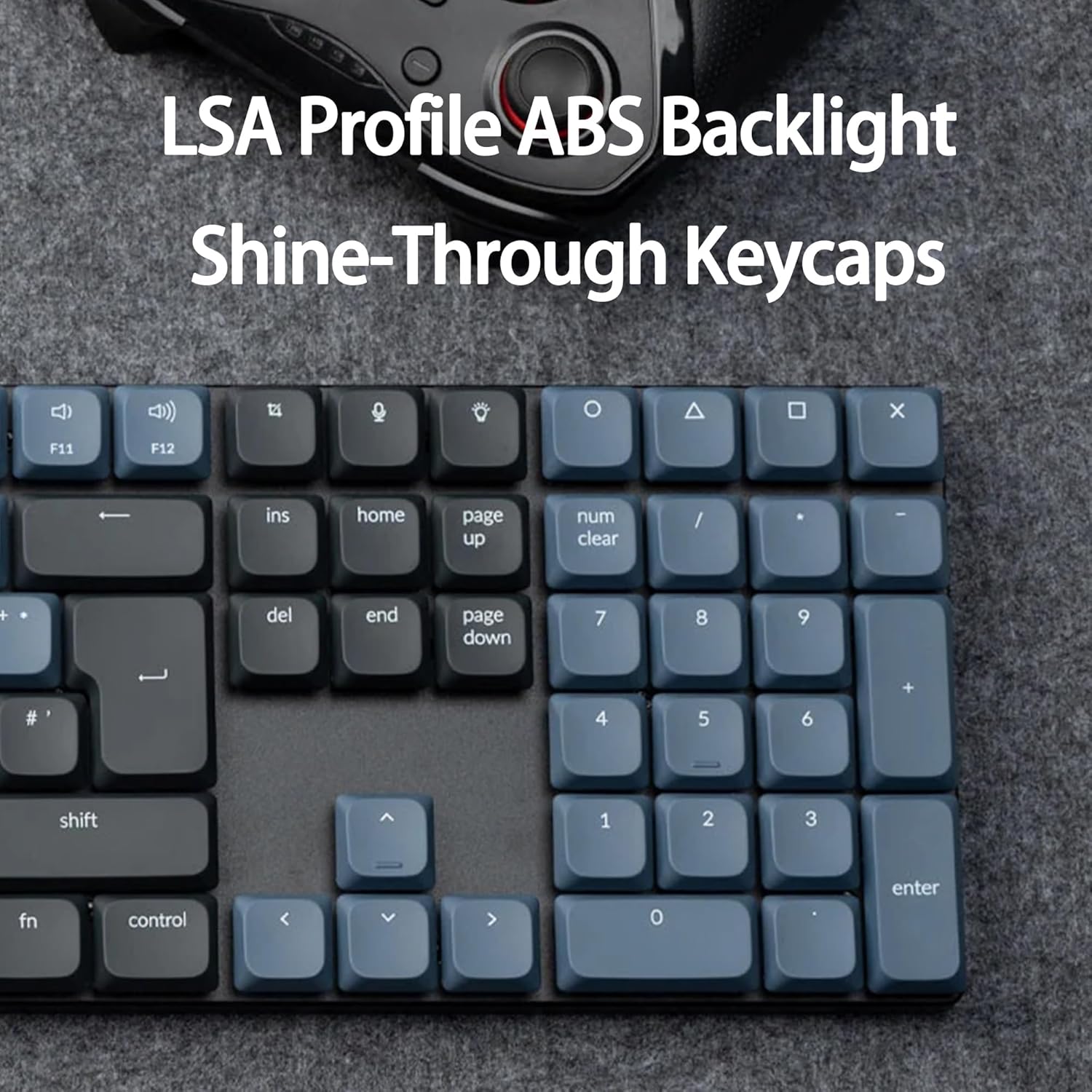 Keychron K5 Pro QMK/VIA Custom Wireless Mechanical Keyboard, Hot-swappable Ultra-Slim Full Size ISO-UK-Layout Programmable Bluetooth/Wired RGB Backlit Low Profile Gateron Red Switch for Mac Windows-6