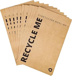 25x Paper Mail Bags Parcel 9"x12" Postage Recyclable Mailing Bags w/ 6cm Bottom Gusset Eco Environmentally Friendly Large Self Seal Bags White 24x30cm - Pack of 25