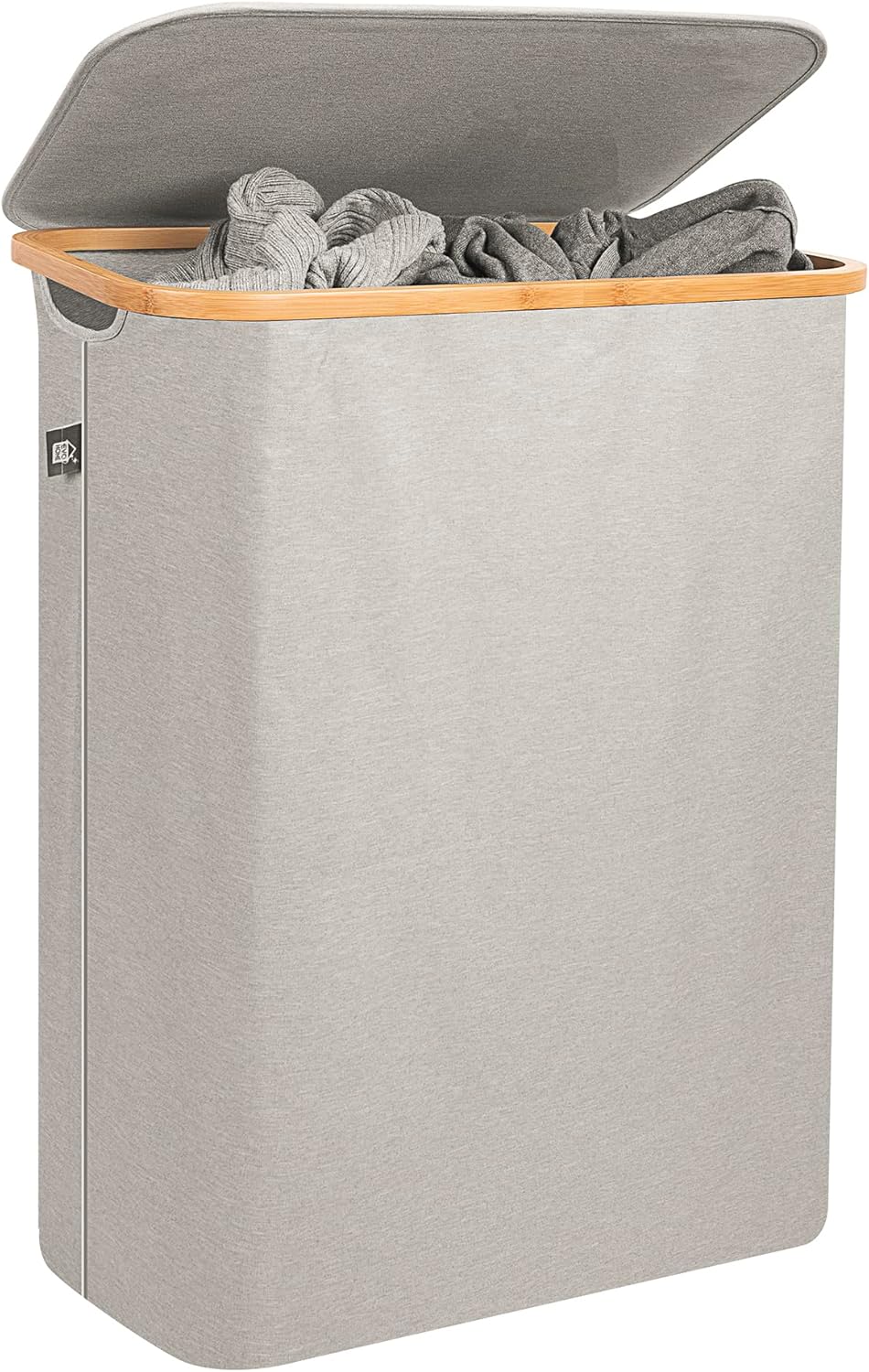 Evohome Laundry Basket 3 Compartments with Lid, 3 section for easy separation, 156L XXL Dirty Washing Bin with removable bags | Triple compartment laundry sorter-3