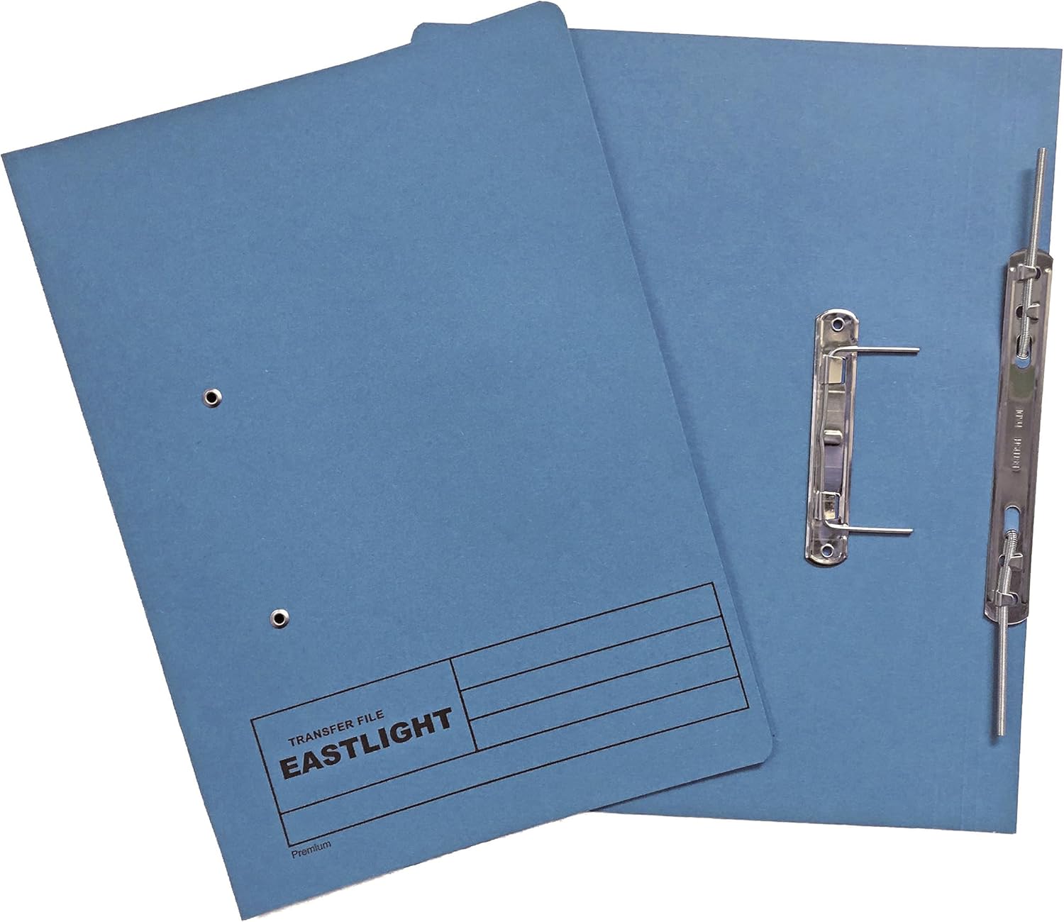 Eastlight Transfer Spring File, 38mm Foolscap, Colour Blue, Box 25 (Colours May Vary)-0