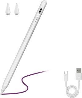 Jsdoin Stylus Pen for Apple iPad with Palm Rejection, Tilt Function, Stylus Pencil for Ipad Compatible with iPad 2019-2023 Apple iPad 6th~9th iPad Mini 6/5th Gen iPad Air 4/3th iPad Pro 2019-2023