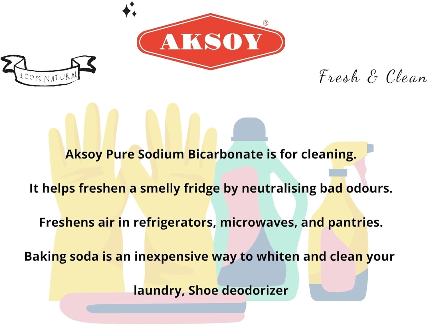 Aksoy Baking Soda 1250GR || Pure Sodium Bicarbonate Powder, Highest Purity, Food Grade, Pure Baking Soda For Cooking, Baking, Cleaning, & More!-6