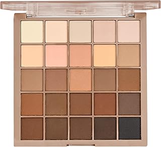 Eyeshadow Palette 25 Colours, Full Matte Nude Brown Eye Shadow Pallets For Women, Soft Smooth Powder Taupe Pink Brown Highly Pigmented Eye Shadows Palette, Suitable For Most People (04 Chocolate)