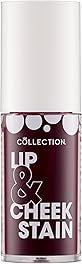 Collection Cosmetics 2 in 1 Lip & Cheek Stain, Long Lasting and Hydrating, For All Skin Types, Rosie