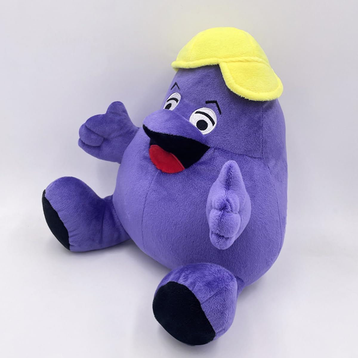 YUNRANZI Grimace Plush, 8" Grimace Shake Plushies Set, Soft Grimace Yellow Hat Stuffed Plushies Figure for Boys Girls Fans Gift (2 PCS)-5