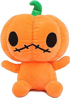 Sricam Halloween Pumpkin Plush Toy, Orange Halloween Stuffed Pumpkin Fluffy Plush Toy Cute Festive Pumpkin Cushion Soft Toy for Halloween Decorations Add a Festive Atmosphere