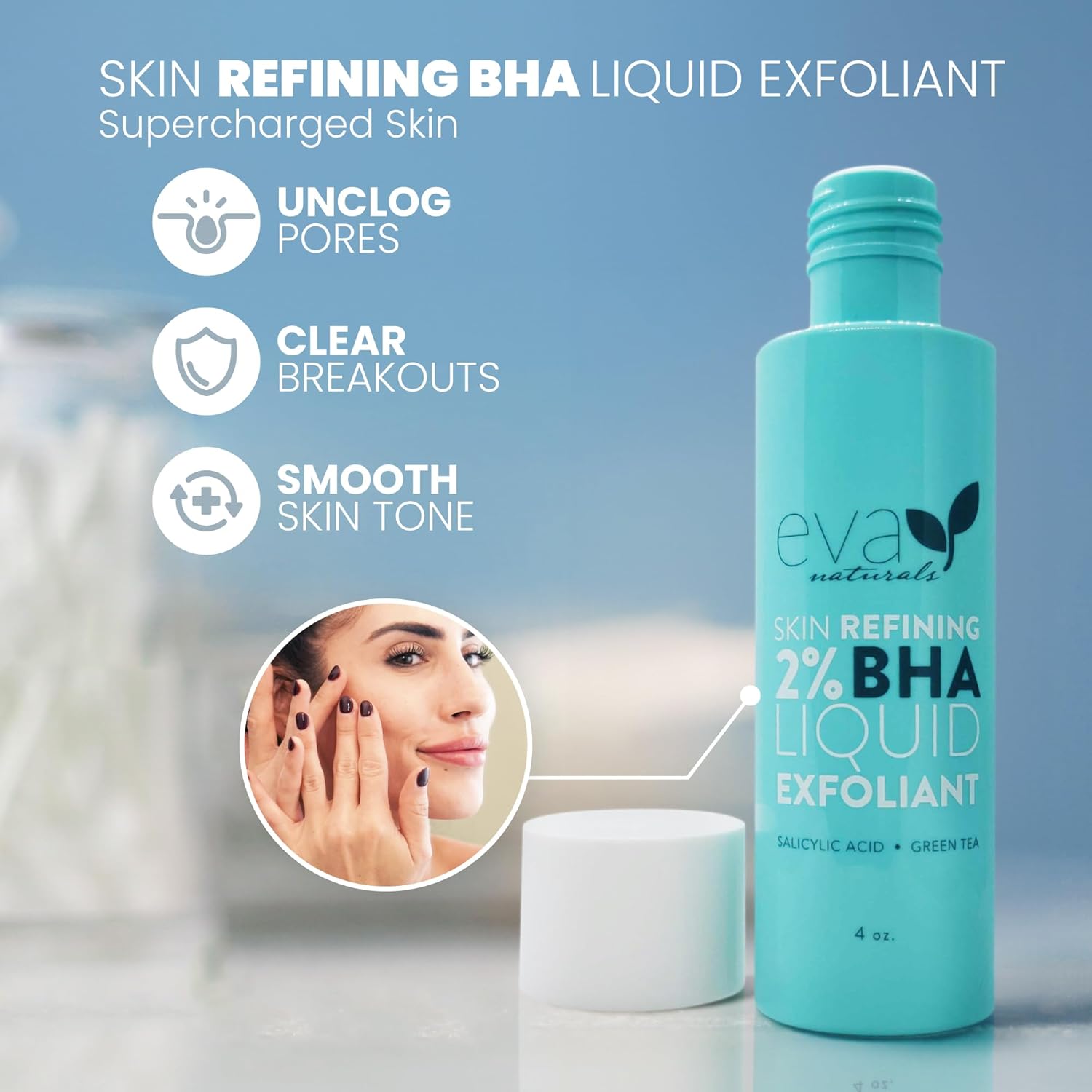 BHA Liquid Exfoliant - Gentle Salicylic Acid Face Exfoliant and Pore Minimizer, BHA Exfoliant for Blackheads and BHA Exfoliant for Large Pores - Exfoliant for Fine Lines and Wrinkles-1