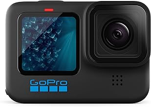 GoPro HERO11 Black - Waterproof Action Camera With 5.3K60 Ultra HD Video, 27MP Photos, 1/1.9" Image Sensor, Live Streaming, Webcam, Stabilization