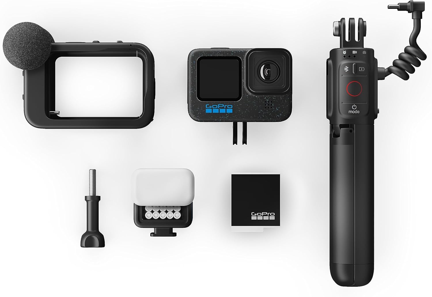 GoPro HERO12 Black Creator Edition - Includes HERO12 Black, Volta (Battery Grip, Tripod, Remote), Media Mod, Light Mod, Enduro Battery, and Carrying Case-1