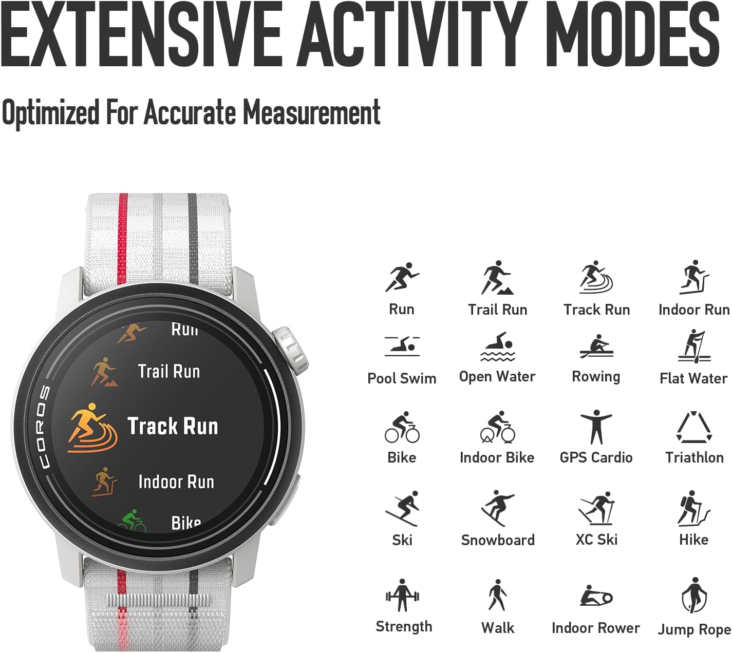 COROS PACE 3 Sport Watch GPS, Lightweight and Comfort, 17 Days Battery Life, Dual-Frequency GPS, Heart Rate, Navigation, Sleep Track, Training Plan, Run, Bike, and Ski -White Silicone-5