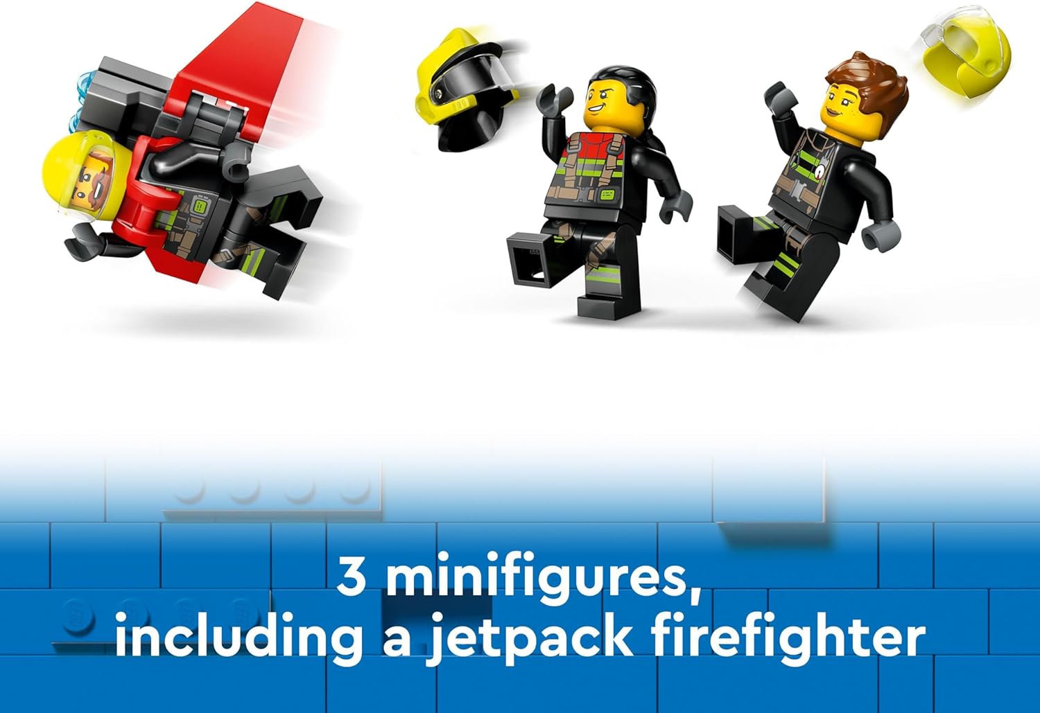 LEGO City Fire Rescue Plane Toy for 6 Plus Year Old Boys, Girls and Kids Who Love Imaginative Play, Airplane Emergency Vehicle Playset Includes 3 Minifigures, Birthday Gift Idea 60413-6