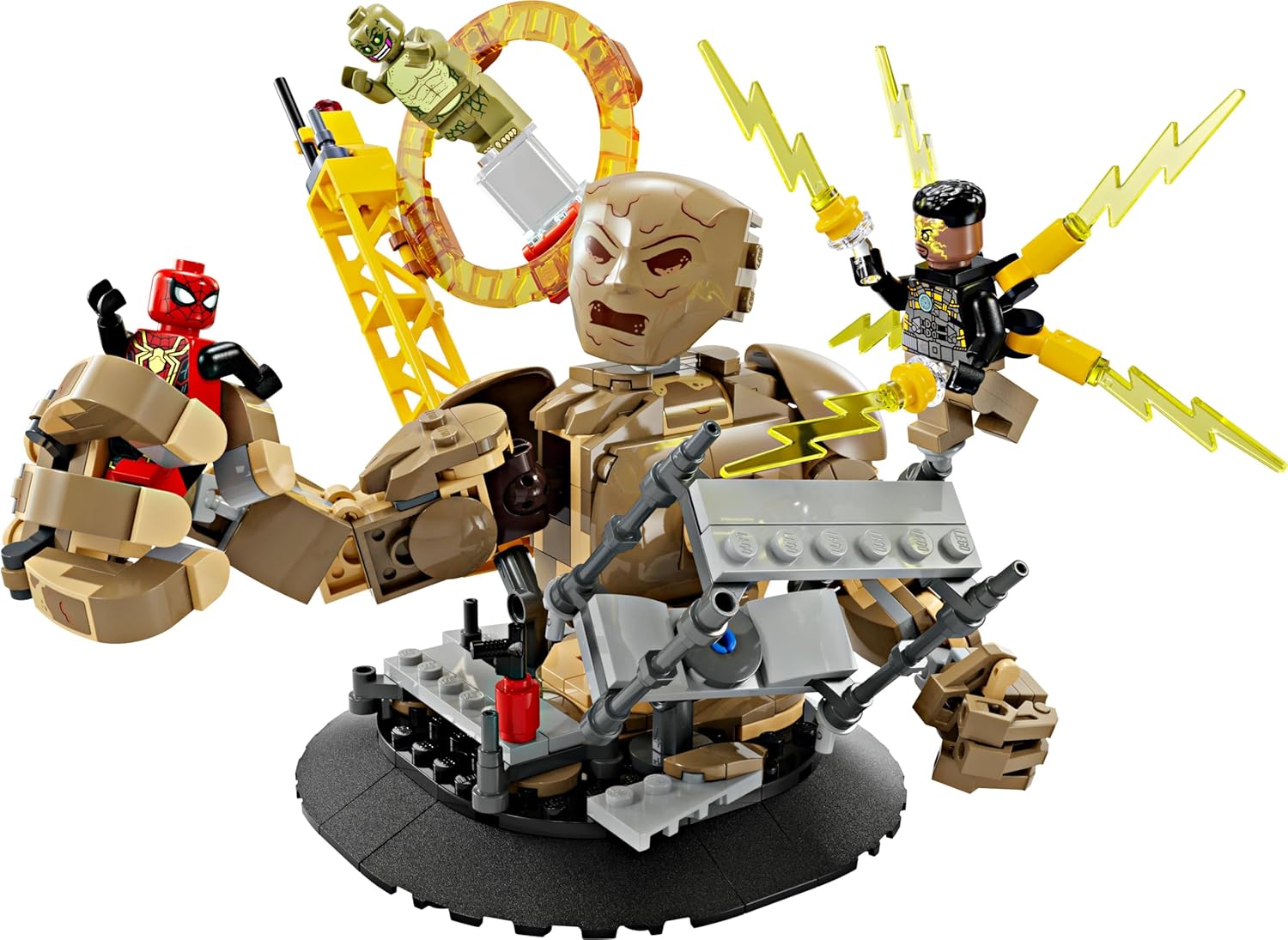 LEGO Marvel Spider-Man vs. Sandman: Final Battle, No Way Home Set, Super Hero Building Toy for Kids, Boys & Girls with Action Figure, plus Lizard and Electro Minifigures, Gift Idea 76280-3