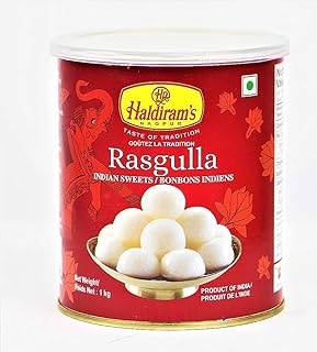 Haldiram's Nagpur Rasgulla | Traditional Sweet | Popular Dessert | Fluffy & Juicy | 1kg