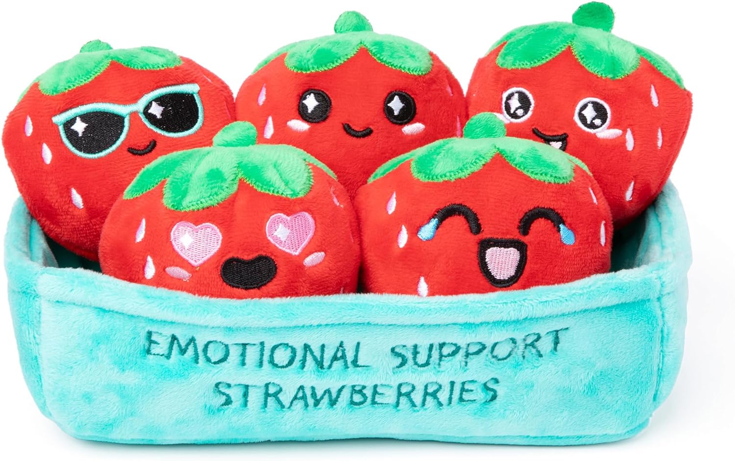 WHAT DO YOU MEME? Emotional Support Strawberries - The Original Viral Cuddly Plush Comfort Food, Unique Gift for Valentine's Day, Birthdays, Christmas, Friendship & Anniversary's-0