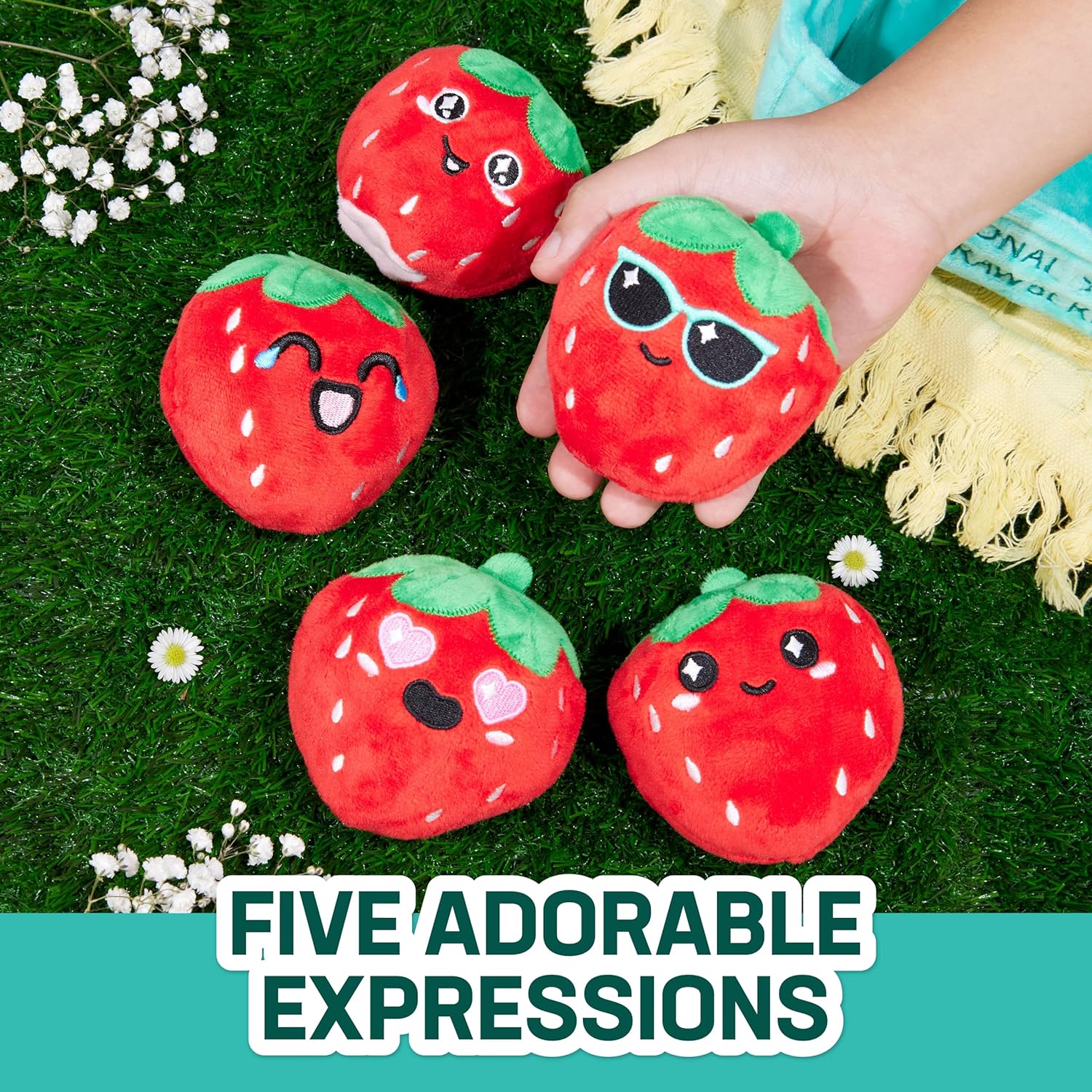 WHAT DO YOU MEME? Emotional Support Strawberries - The Original Viral Cuddly Plush Comfort Food, Unique Gift for Valentine's Day, Birthdays, Christmas, Friendship & Anniversary's-2