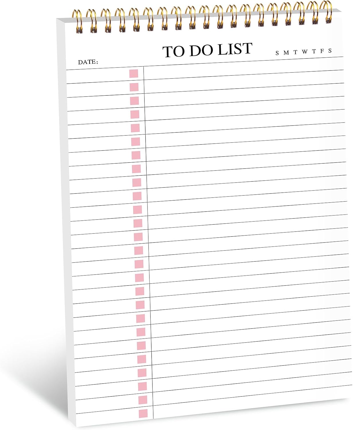 To Do List Pad - Daily Planner Notepad Undated 52 Sheets Tear Off, 6.5" x 9.8" Planning Pad Check List Productivity Notepad for Work, Office, School Supplies-0