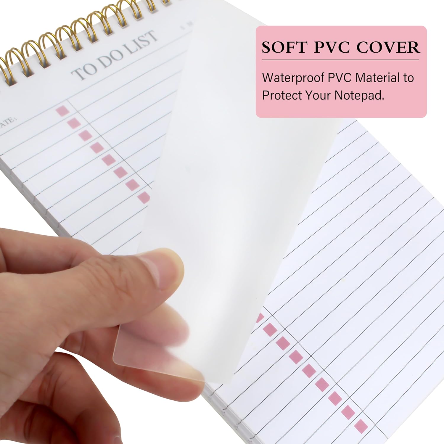 To Do List Pad - Daily Planner Notepad Undated 52 Sheets Tear Off, 6.5" x 9.8" Planning Pad Check List Productivity Notepad for Work, Office, School Supplies-5