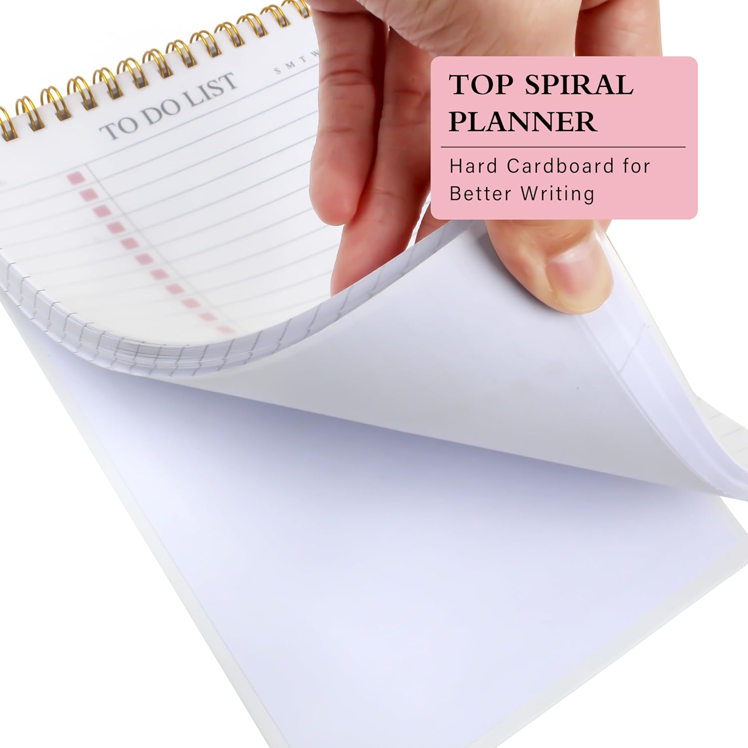 To Do List Pad - Daily Planner Notepad Undated 52 Sheets Tear Off, 6.5" x 9.8" Planning Pad Check List Productivity Notepad for Work, Office, School Supplies-6