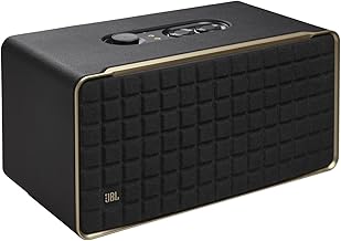 JBL Authentics 500 Hi-Fi Smart Home Speaker with Built-In Wi-Fi and Music Streaming, Voice Assist and Bluetooth Connectivity, Retro Design in Black