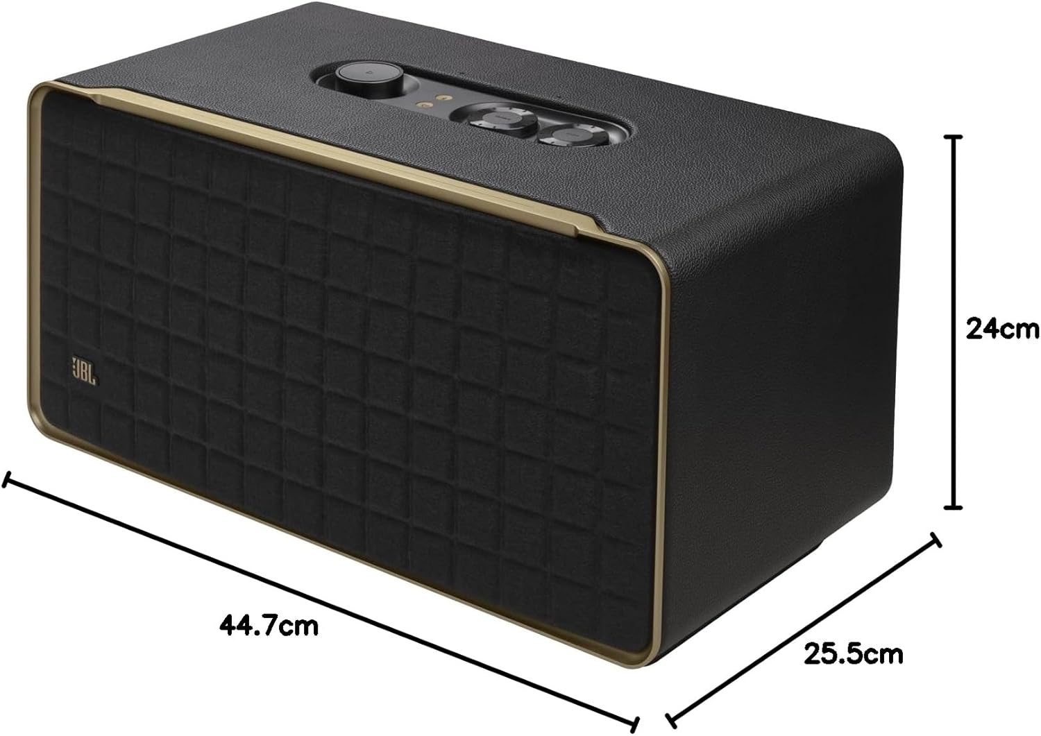 JBL Authentics 500 Hi-Fi Smart Home Speaker with Built-In Wi-Fi and Music Streaming, Voice Assist and Bluetooth Connectivity, Retro Design in Black-10