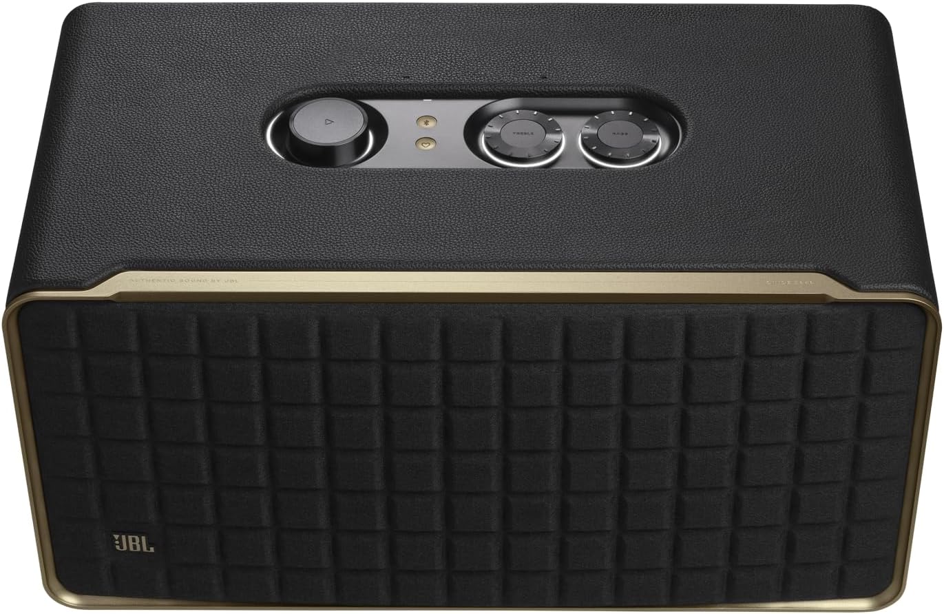 JBL Authentics 500 Hi-Fi Smart Home Speaker with Built-In Wi-Fi and Music Streaming, Voice Assist and Bluetooth Connectivity, Retro Design in Black-8