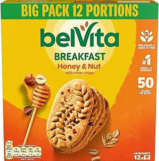 Belvita Breakfast Honey & Nuts with Choc Chips Biscuits, 540 g