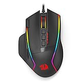 Redragon Gaming Mouse, Wired Gaming Mouse Up to 16,000 DPI Opitacl Sensor, Mouse with Fire Button, Macro Editing, Mouse Gaming with 9 Programmable Buttons & 9 Backlit Modes for FPS/Windows/PC/Mac