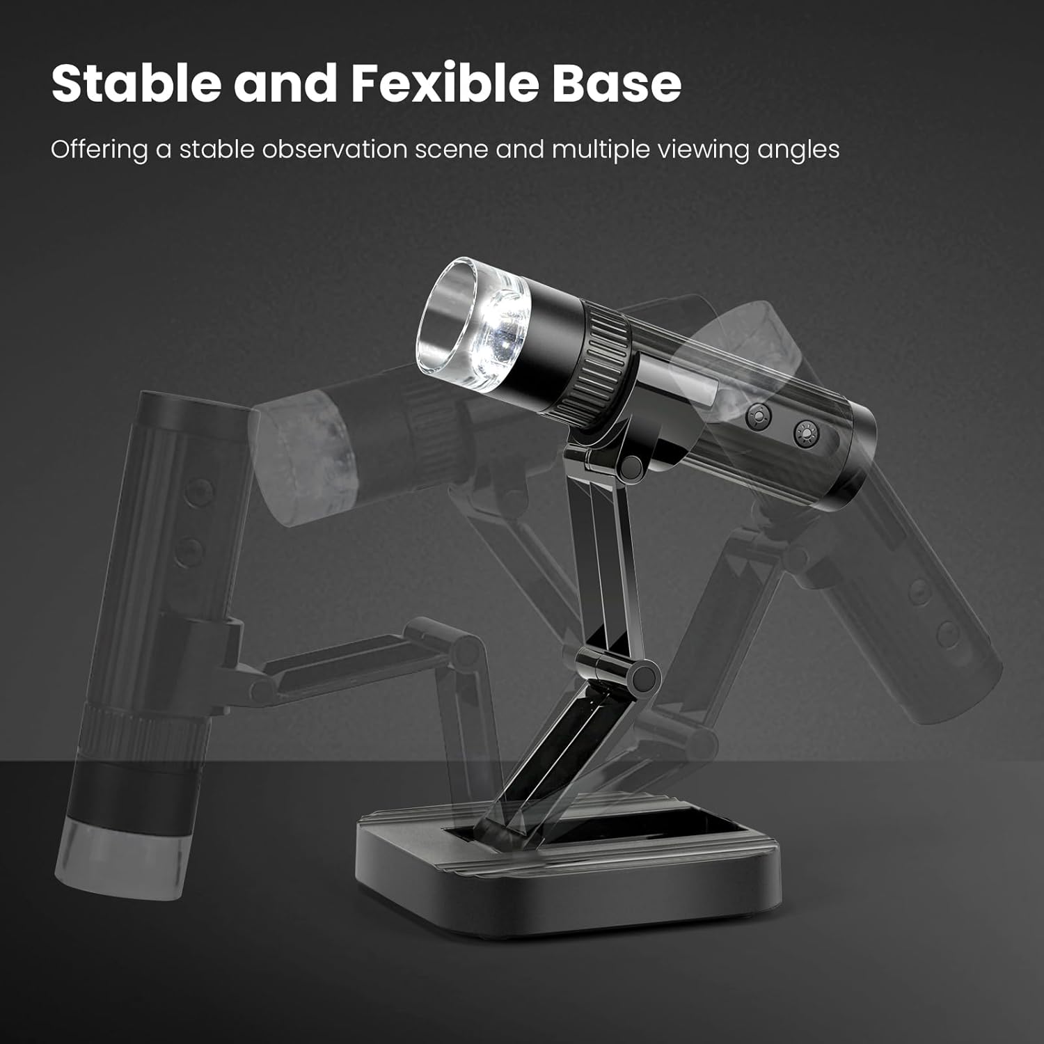 USB Digital Microscope, MatataStudio M2C WiFi Wireless Microscope 50X-1000X 1080P HD Portable Handheld Microscope with Adjustable Stand, 8*LED, Pocket Microscope for iPhone iPad PC Adults Kids-6