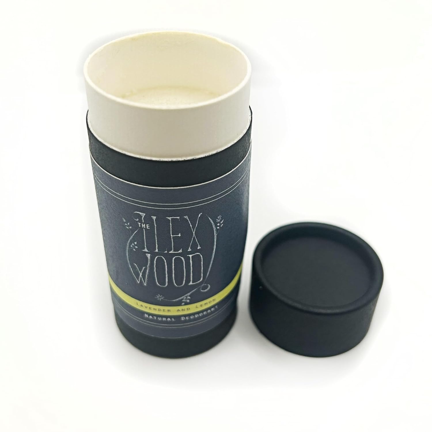 The Ilex Wood - Lavender and Lemon Natural Deodorant - 70ml. Natural Deo in Eco Friendly Cardboard Tube, Vegan, no Plastic, no Alcohol, no Toxins, no Aluminium Salts & Cruelty Free for Women & Men.-2