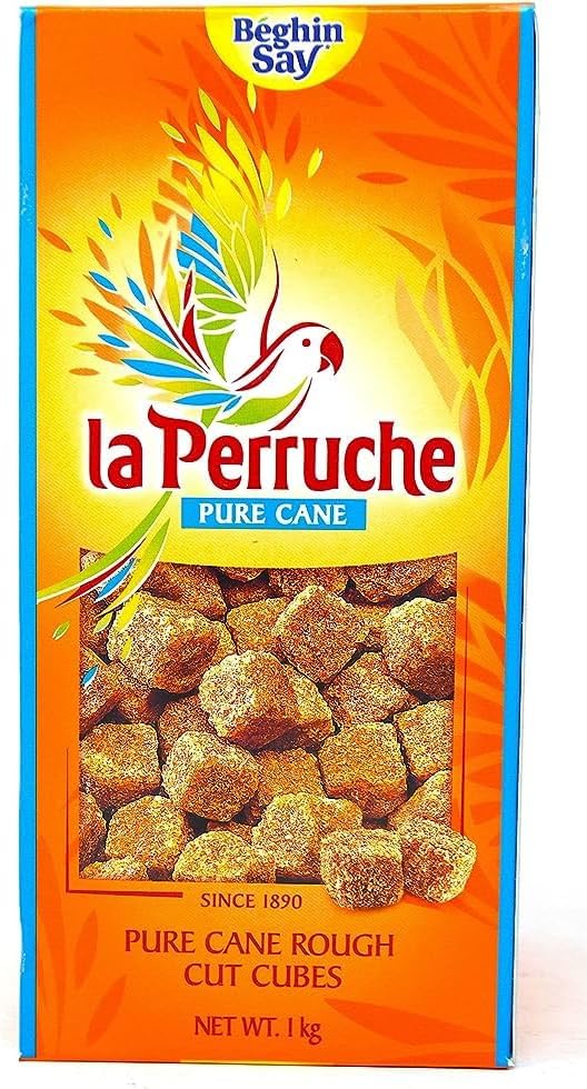 La Perruche Pure Cane Rough Cut Cubes Brown | 100% Cane | Ideal for Tea and Coffee | Perfect for Cafes and Hotels | 1kg (Pack of 2)-1