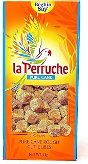 La Perruche Pure Cane Rough Cut Cubes Brown | 100% Cane | Ideal for Tea and Coffee | Perfect for Cafes and Hotels | 1kg