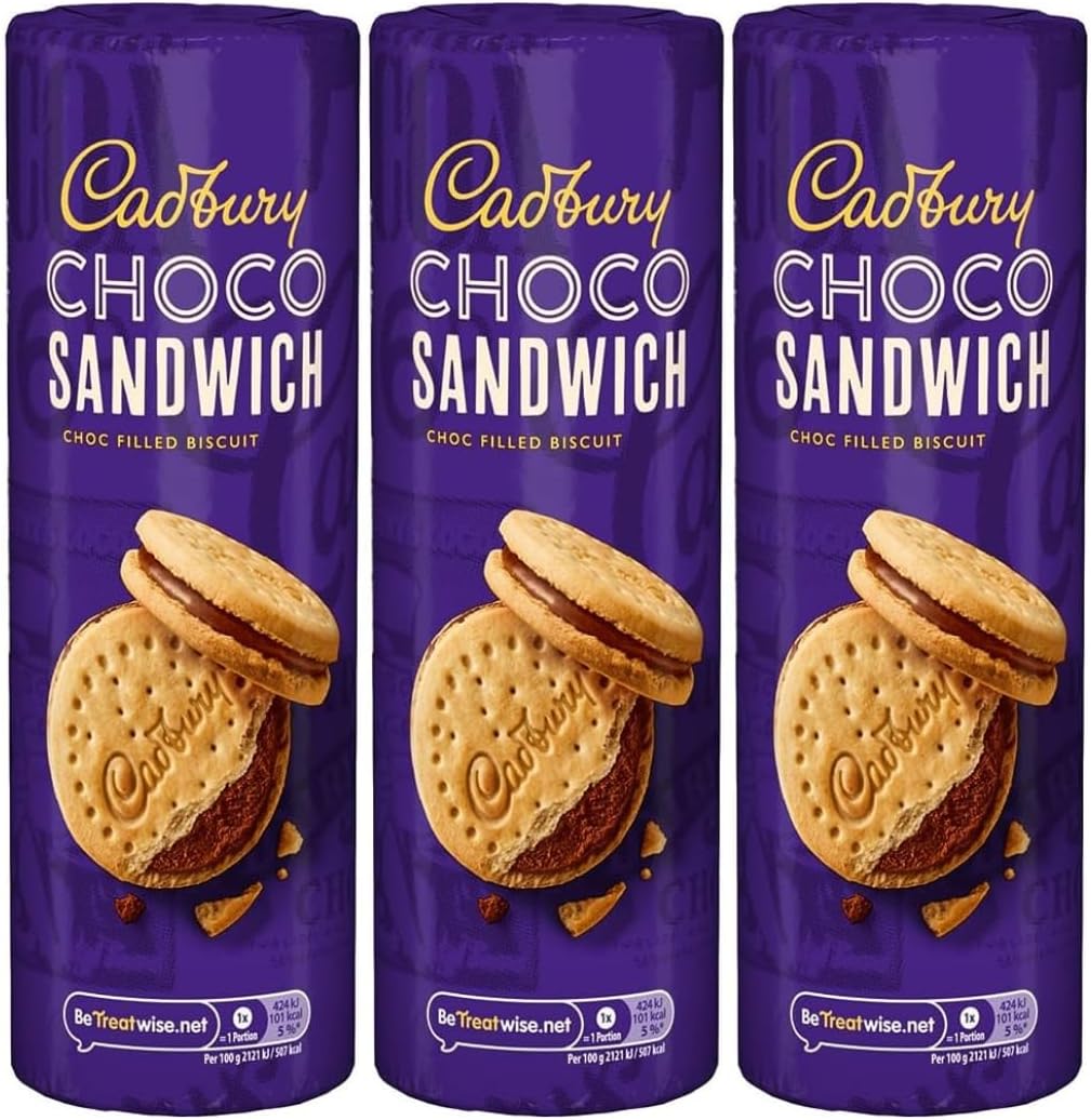 Dairy Milk Choco Filled Sandwich Biscuits 260g (3 Pack Bundle)-0