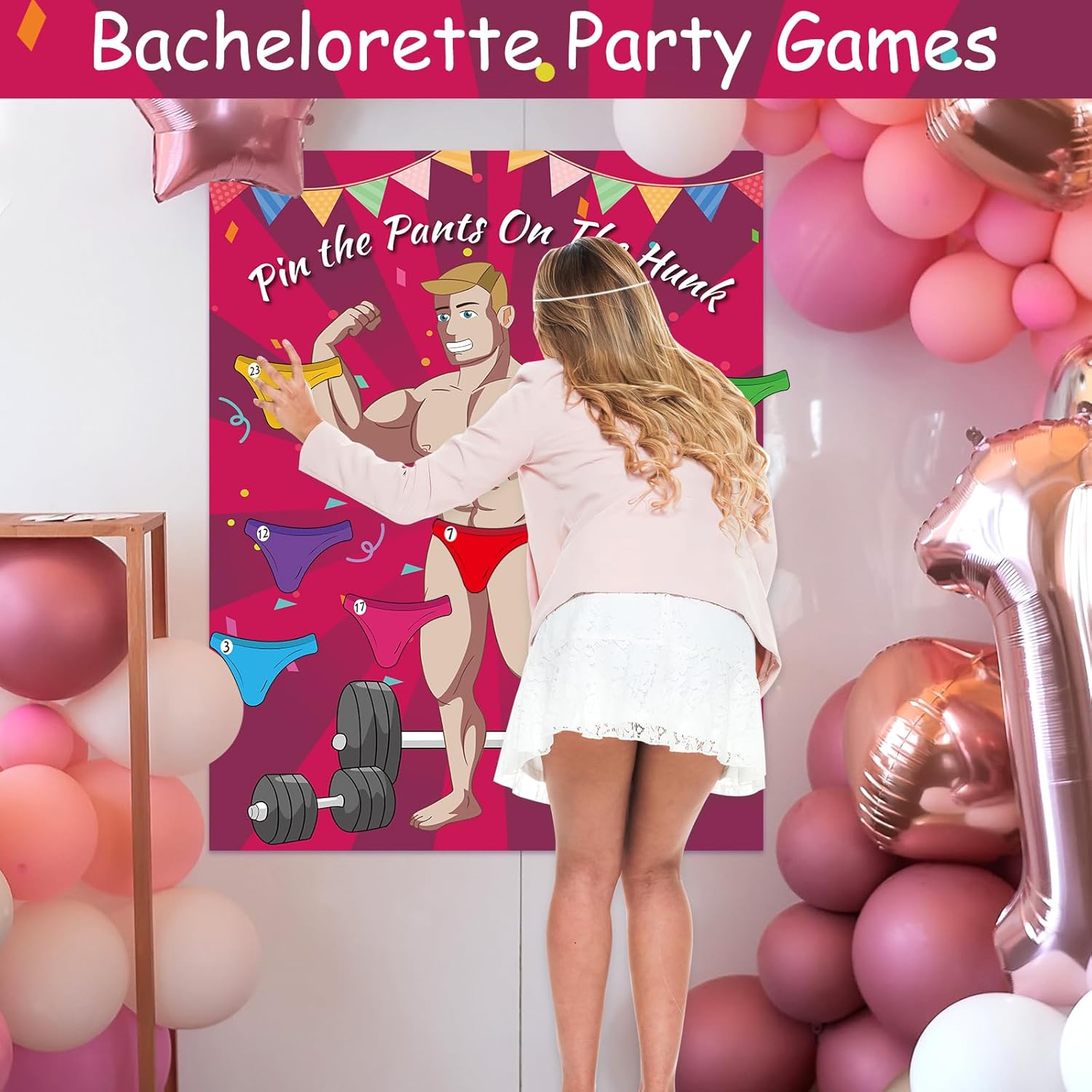 Peaken Bachelorette Party Favor Games Bridal Shower Games, 24 Players Hen Party Games-3