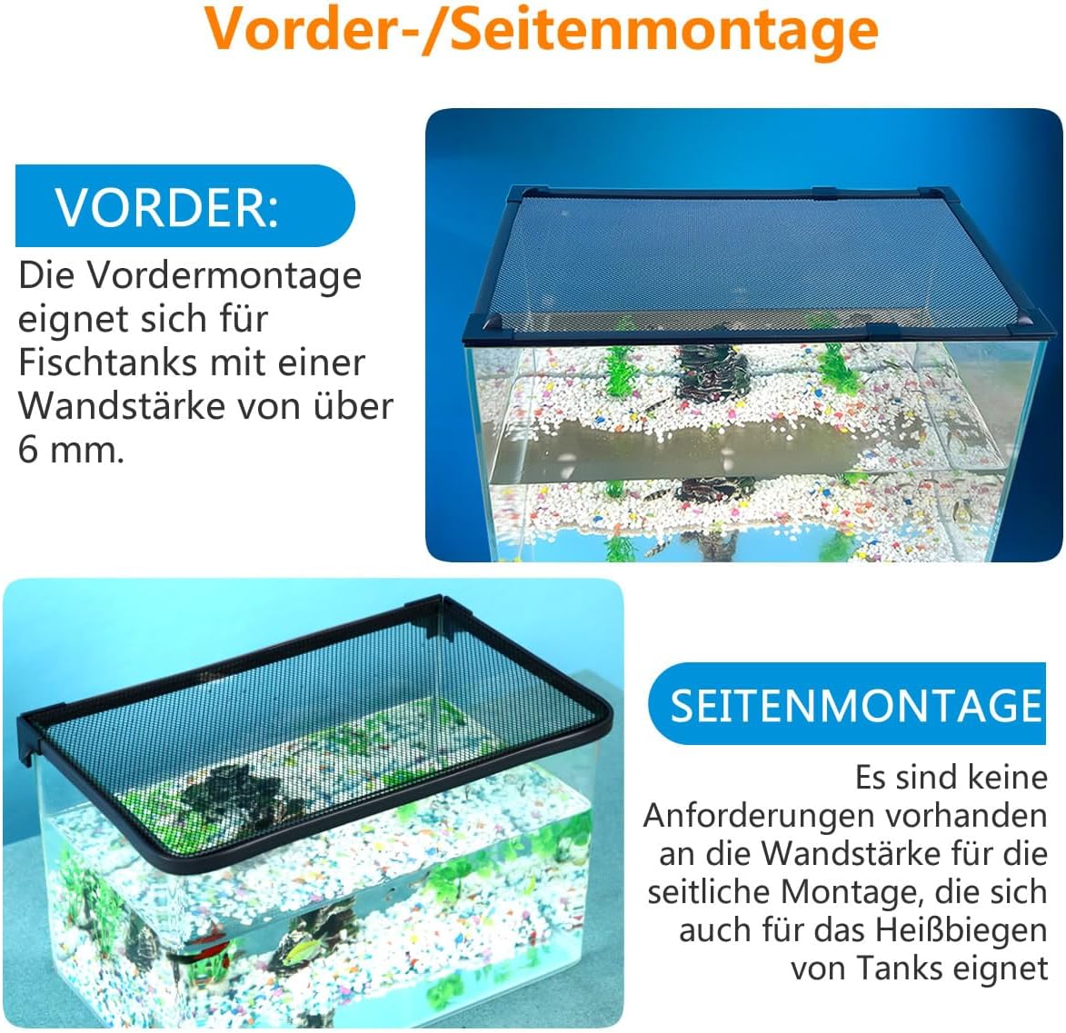 DIY Magnetic fish tank lid protective net Keep fish from jumping out Prevent fish, reptiles, turtles-4