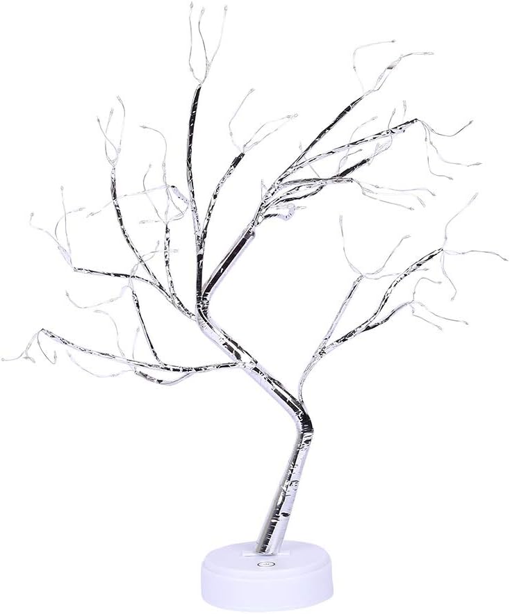 20'' Fairy Light Spirit Easter Tree,108 LED Warm White Light Starry Copper String Tree Lamp USB or Battery Operated Bedside Lamp, Tree Branch Lights Decor for Easter Decoration-2