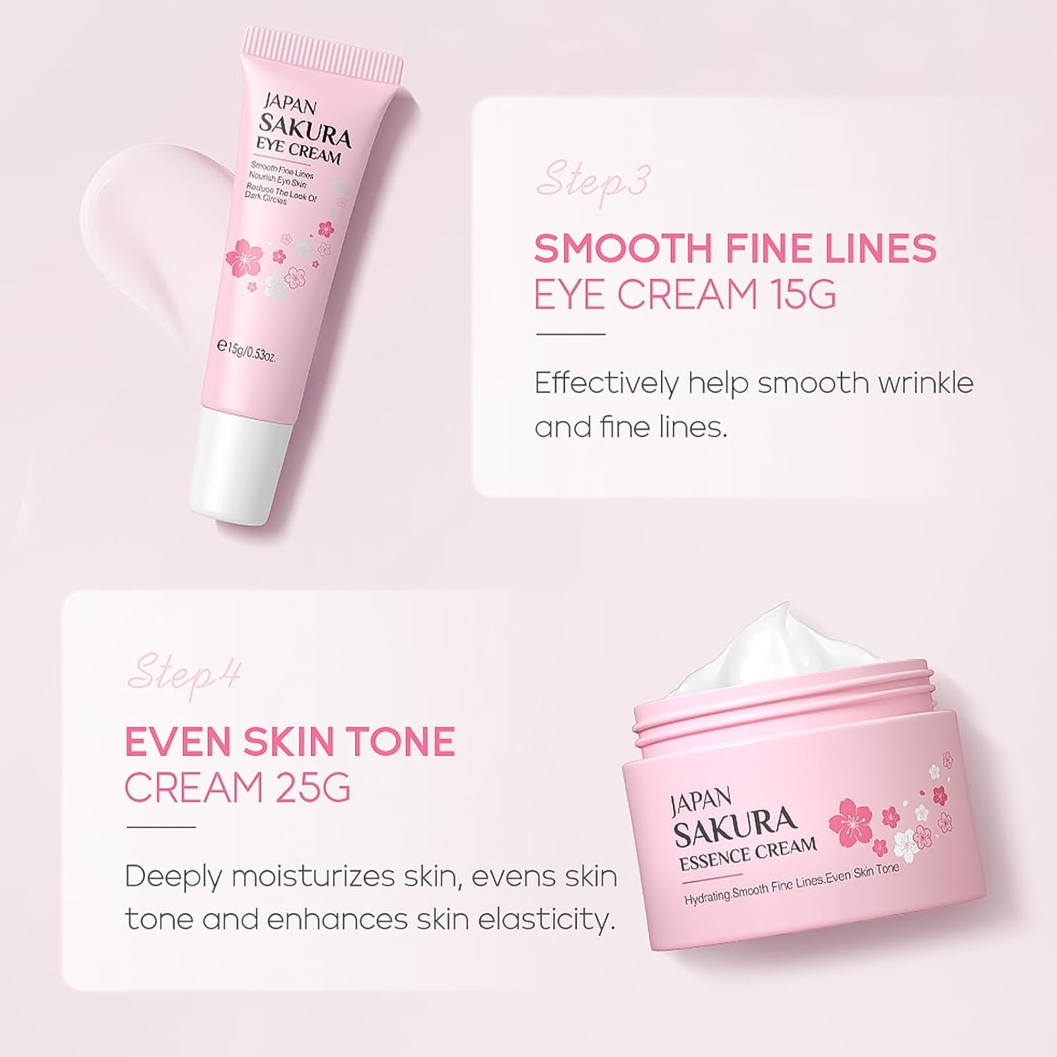 Skincare Set Skin Care for Teenage Girls, Skin Care Sets & Kits,Glowing Beauty Skincare Kit, Teenage Skincare Set Products to Cleanse Natural Sakura Blossom Skincare-2