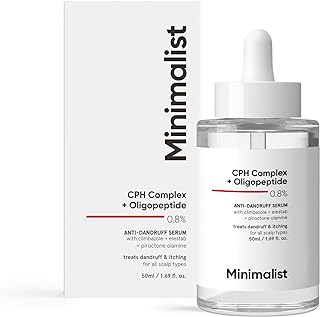 Minimalist Anti-Dandruff Hair Serum for Scalp | Pre Shampoo Treatment with CPH Complex & Oligopeptide 0.8% | With Elestab Advanced Anti Dandruff Molecule | For Women & Men | 50ml