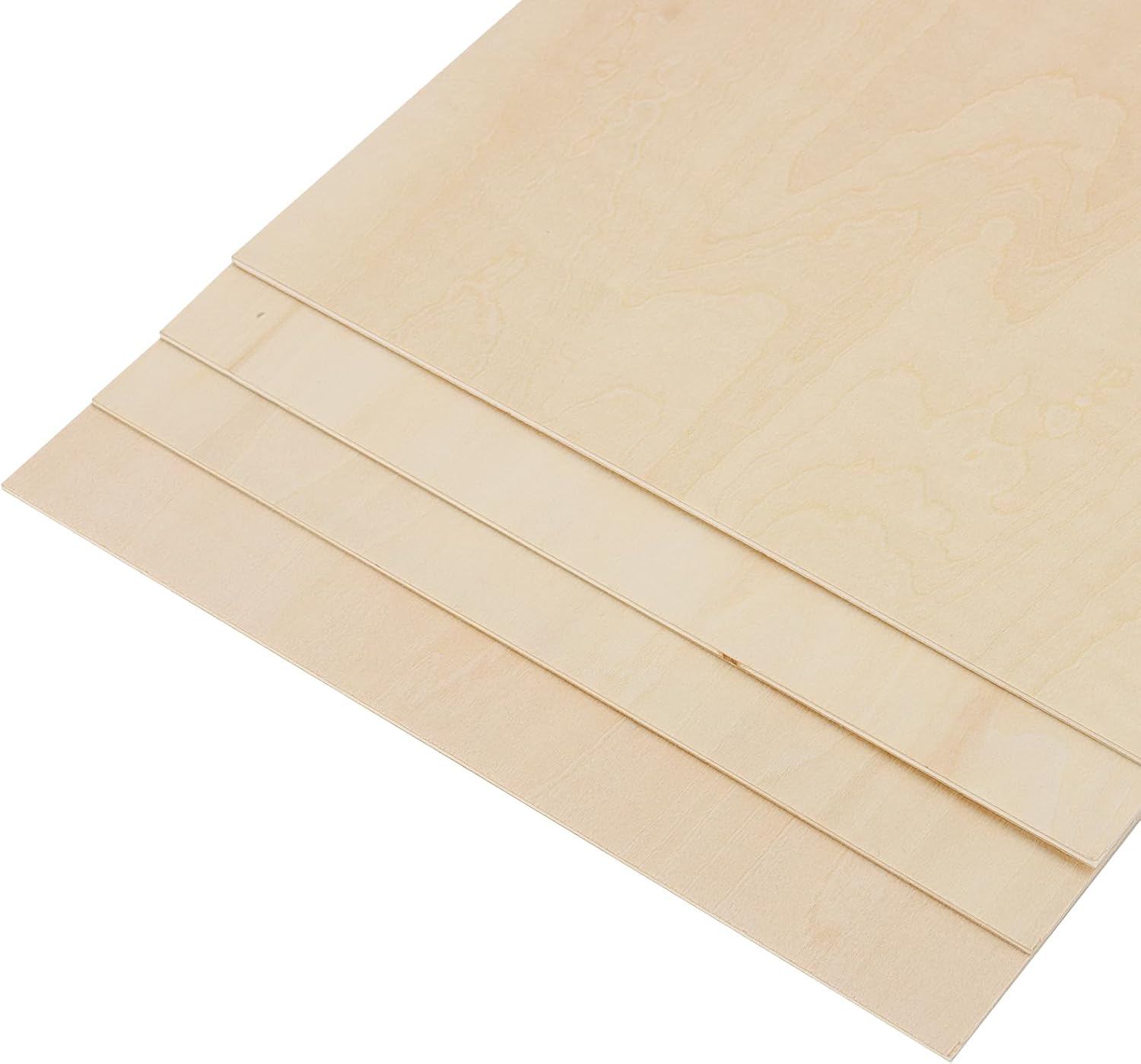 KEILEOHO 10 PCS A4 Basswood Sheets, 210 x 297 x 3mm Thin Wooden Boards, 3mm Unfinished Rectangle Wood Board for DIY Models-2