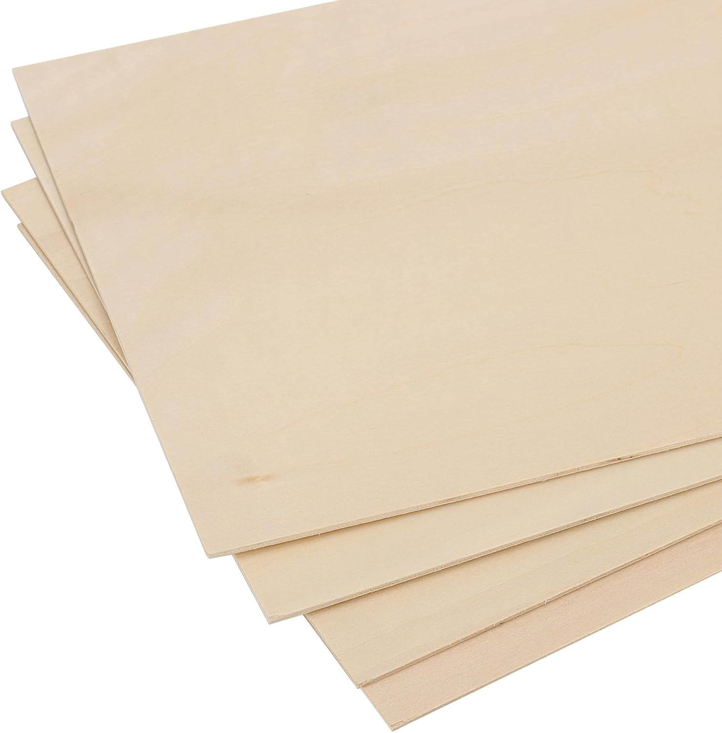 KEILEOHO 10 PCS A4 Basswood Sheets, 210 x 297 x 3mm Thin Wooden Boards, 3mm Unfinished Rectangle Wood Board for DIY Models-3