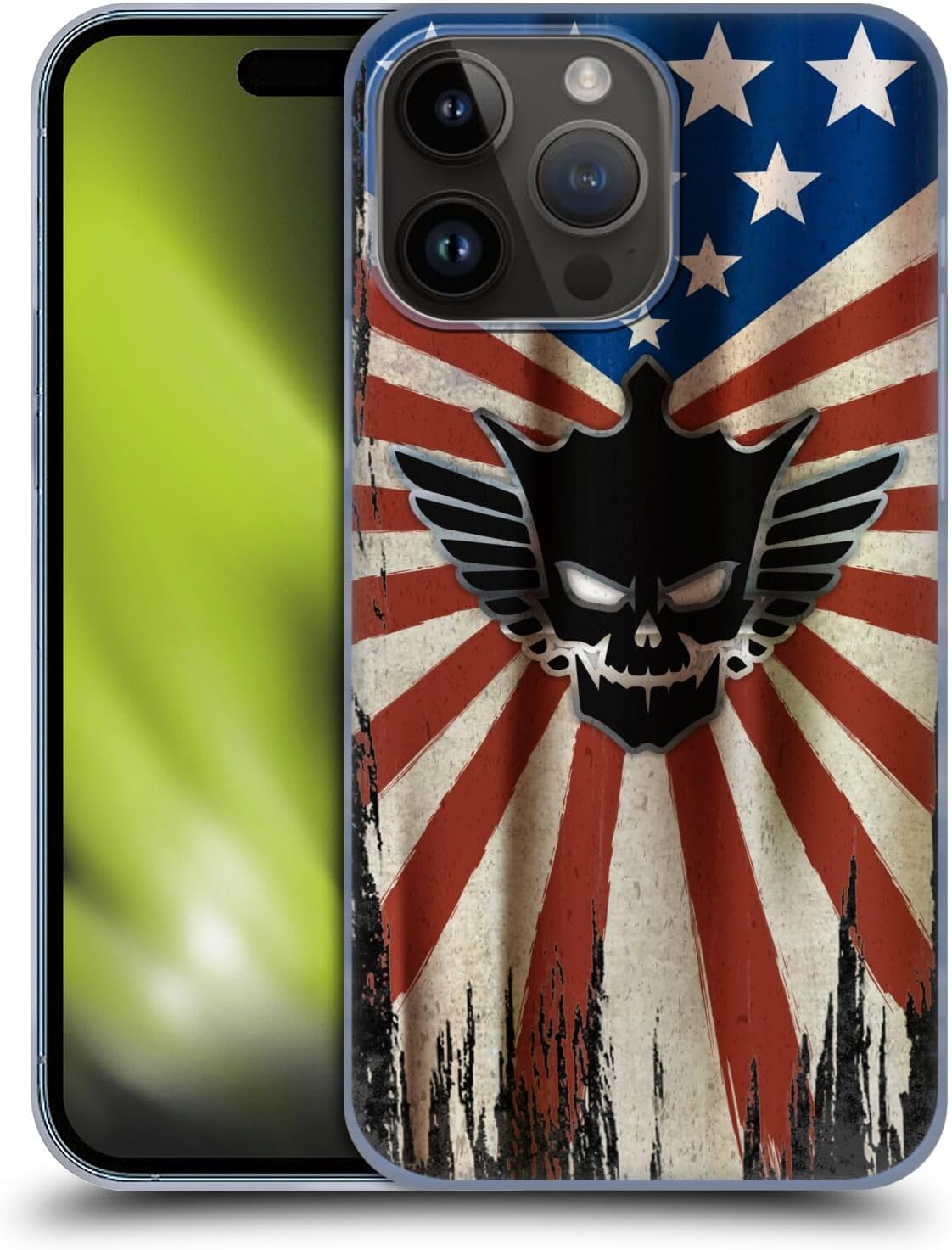 Head Case Designs Officially Licensed WWE Distressed Flag Cody Rhodes Hard Back Case Compatible With Apple iPhone 15 Pro Max-0