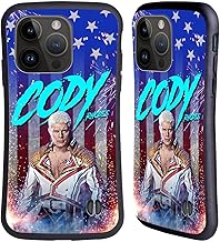 Head Case Designs Officially Licensed WWE Cody Rhodes Cody Rhodes Graphics Hybrid Case Compatible With Apple iPhone 15 Pro