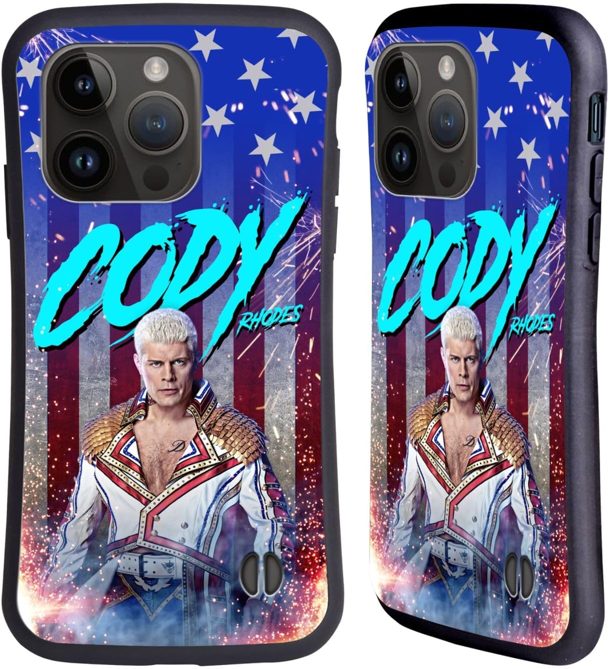 Head Case Designs Officially Licensed WWE Cody Rhodes Cody Rhodes Graphics Hybrid Case Compatible With Apple iPhone 15 Pro-0