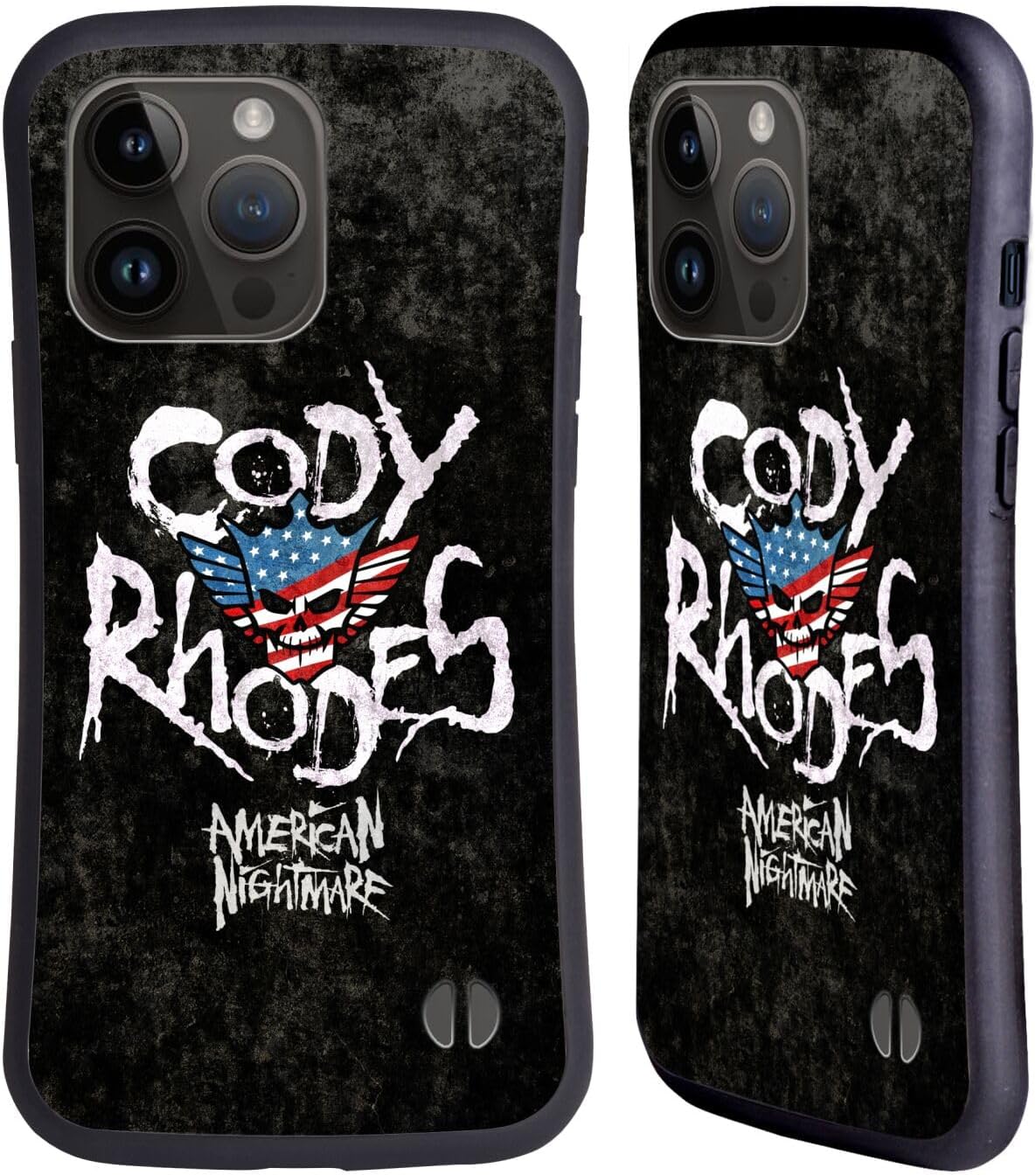 Head Case Designs Officially Licensed WWE Distressed Name Cody Rhodes Hybrid Case Compatible With Apple iPhone 15 Pro Max-0