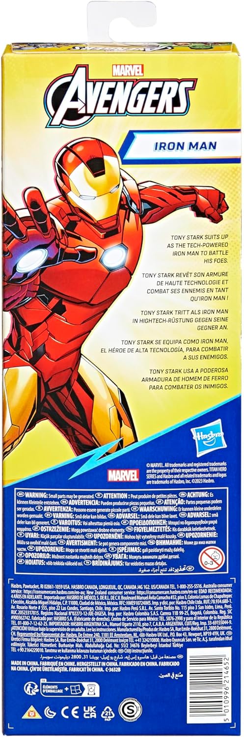 AVENGERS Marvel Titan Hero Series Iron Man 12” Action Figure-3