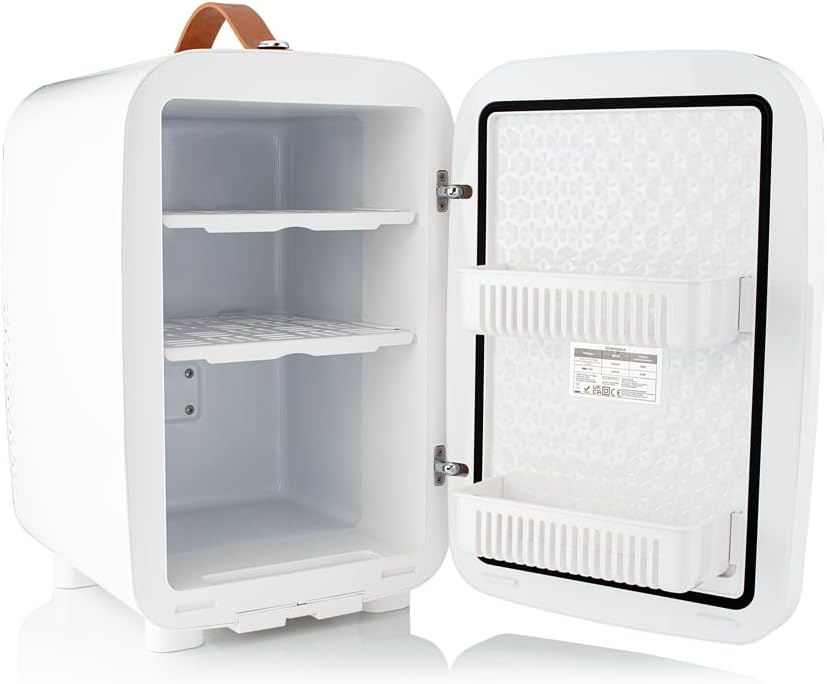 Subcold Pro15 Luxury Mini Fridge Cooler | Compact 15L Portable Small Fridge 12v & 240v | Efficient Quiet Cooling System | Ideal for Bedroom, Office, Beauty & Car (Chequer White)-7