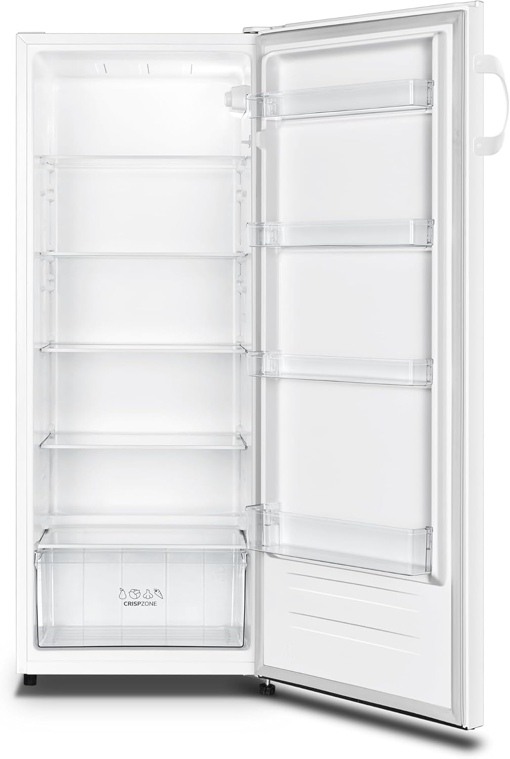 Fridgemaster MTL55242E Freestanding Upright Larder Fridge, Reversible Door, 242 Litre, 55cm width, White, E rated-3