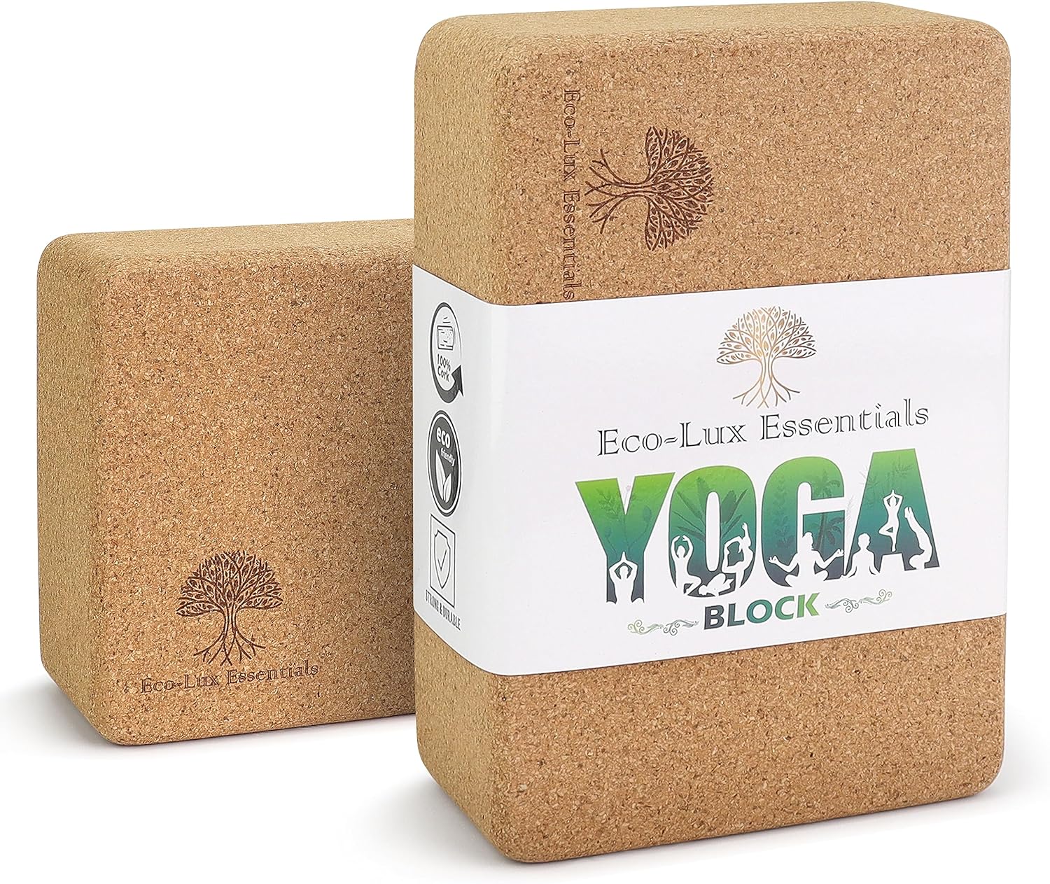 Eco-Lux Essentials Cork Yoga Block-0