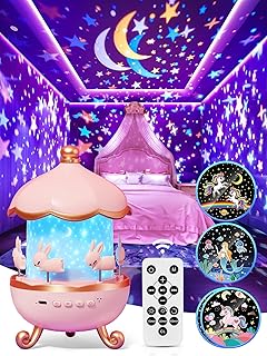 Sensory Lights Star Projector【GIFTS PACKAGE】, 15 Films+10 White Noise Sensory Lights for Autism Unicorn Gifts for Girls, 180 Lighting Mode Star Projector Starlight Projector, Remote Sensory Lights