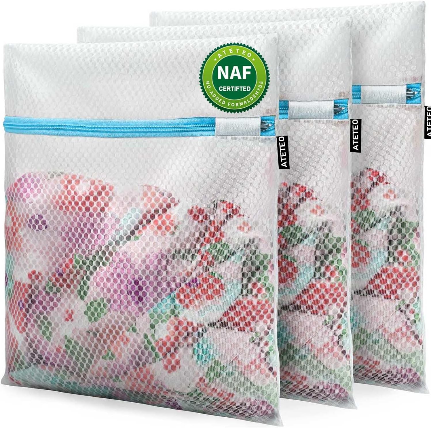 Mesh Laundry Bags, 3Pack Washing Machine Wash Bags, Reusable and Durable Mesh Wash Bags for Delicates Blouse, Hosiery, Underwear, Bra, Lingerie Baby Clothes-0